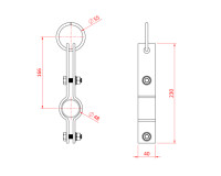 Doughty T32000 Hanging Clamps 48mm with Hanging Ring - Image 2