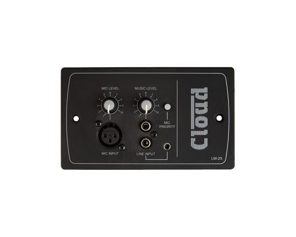 Cloud LM-2XB Line/Mic/Remote Active Input Plate (use RJ45+FPA-1) Black - Main Image