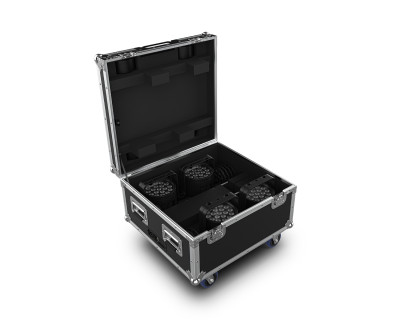 WELL POD 3X4 LED PAR Fixtures 6x in Charging Case IP65