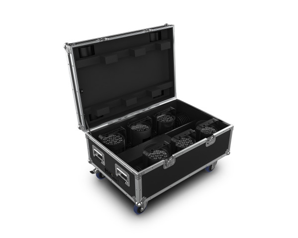 CHAUVET Professional WELL POD 2X6 LED PAR Fixtures 6x in Charging Case IP65 - Main Image