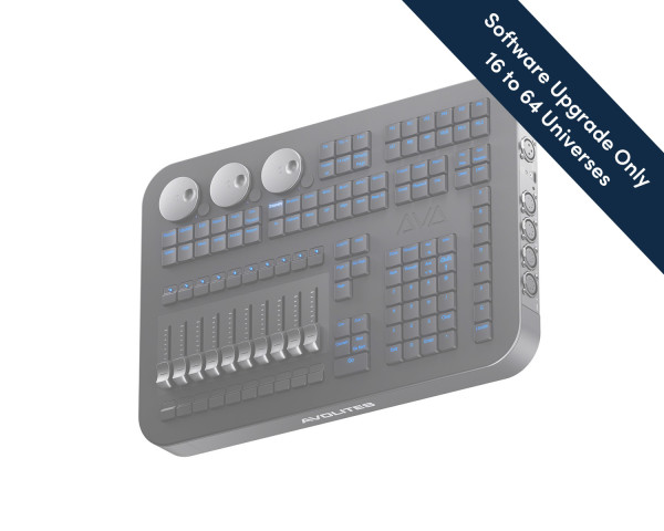 Avolites T3 Universe Software Upgrade Licence From 16 to 64 Universes - Main Image