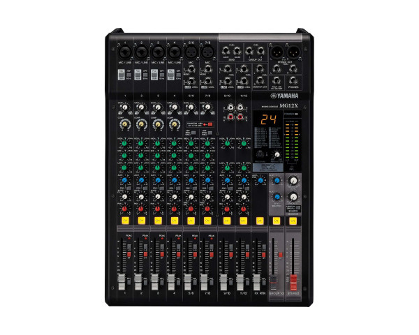 Yamaha MG12X 12-Ch Mixing Console 6 Mic / 12 Line + SPX with Faders - Main Image