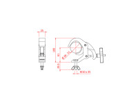 Doughty IP58650 Lightweight Quick Trigger Clamp 38-51mm WLL 50KG - Image 2